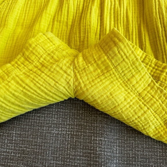 ANTHROPOLOGIE Maeve Celia Gauzy Romper. Size XS pale yellow - Picture 13 of 14